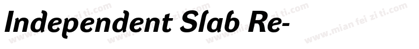 Independent Slab Re字体转换